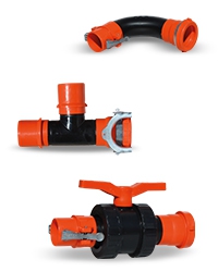 PE Clamp Fittings, Irrigation Systems Clamp Fittings